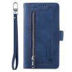 Motorola Moto G85 Leather Phone Case with Lanyard - Blue - 2