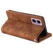 Motorola Moto E14 Leather Phone Case with Lanyard - Brown - 5