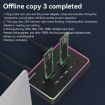 Blueendless RGB Dual NVME or Dual SATA M.2 Hard Drive Base Box - 5