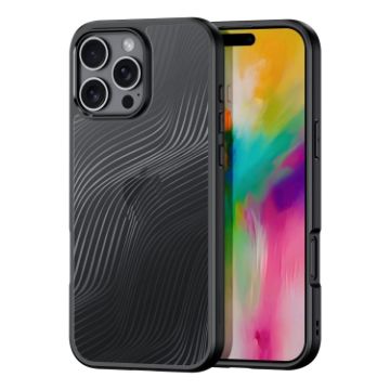 iPhone 16 Pro Max DUX DUCIS Aimo Series Frosted Feel Phone Case - Black - 1