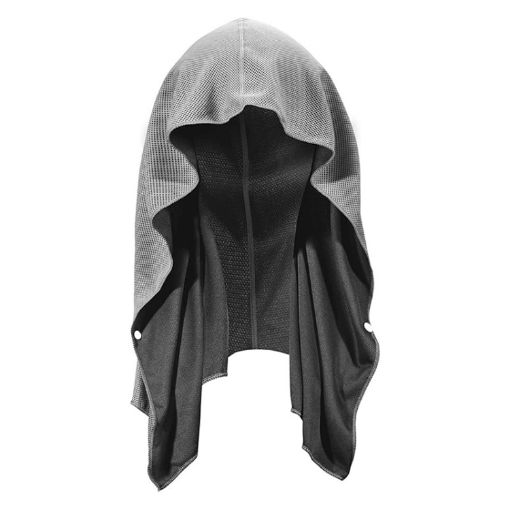 U Shape Cold Feeling Hooded Towel Beach Camping Fitness Sun Protection - 1