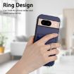 Google Pixel 8a R20 Crossbody Rope Ring Card Holder Phone Case Blue - 6