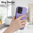 For Honor X7a/Play7T R20 Crossbody Rope Ring Card Holder Phone Case Purple - 6