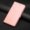 T-Mobile REVVL 7 5G Pink Flip Leather Phone Case - Y-shaped Pattern - 2
