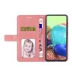 T-Mobile REVVL 7 5G Pink Flip Leather Phone Case - Y-shaped Pattern - 4