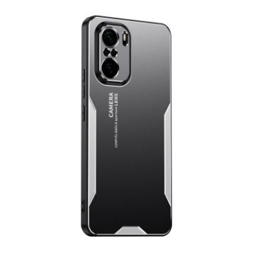 Xiaomi Redmi K40 Blade Series TPU Hybrid Metal Phone Case - Silver - 1