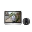 SY-37 4.3" Color Screen Video Doorbell - 1080P WiFi Smart Cat Eye (White) - 1