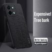 Grey Tree Bark Leather Shockproof Phone Case for vivo Y28 4G - 3