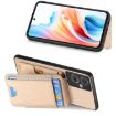 OPPO Reno10 Global Carbon Fiber Wallet Stand Phone Case - Khaki - 5