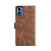 Motorola Moto G85 Retro Frosted Leather Phone Case - Brown - 3