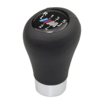 BMW 3 Series E90 Round Leather Gear Shift Knob, Style:5 Speed - 1