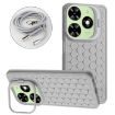 Tecno Spark Go 2024 Honeycomb Radiating Holder TPU Phone Case - Grey - 1