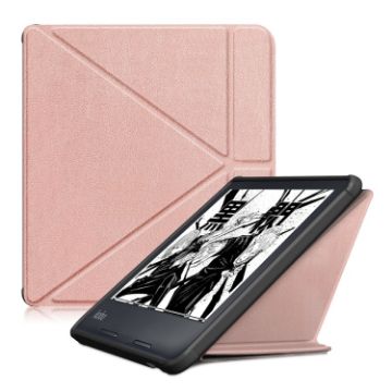 Rose Gold Kobo Libra Colour 2024 TPU Leather Tablet Case - 1