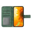Green Sun Flower Embossed Leather Flip Case for T-Mobile REVVL 7 5G - 3