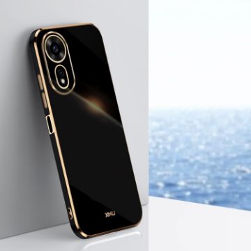 Huawei Nova 12 SE XINLI Straight 6D Plating Gold Edge TPU Phone Case - 1