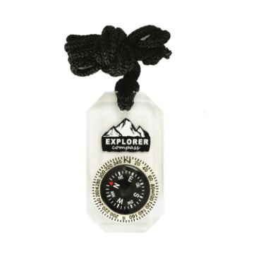Nisa DC18-1A Acrylic Compass Necklace - Stylish Pendant for Women - 1