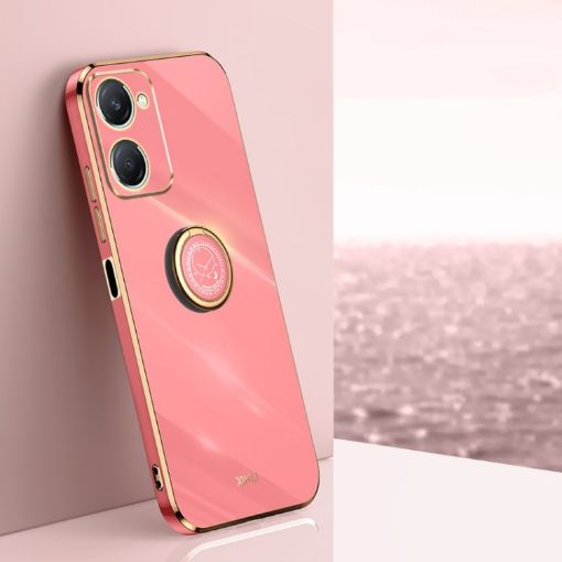 Vivo Y18 XINLI 6D Plating Gold Edge TPU Case - Hawthorn Red - 1