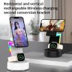 Apple Series 3 In 1 RGB Light Magsafe Magnetic Mobile Phone Holder Wireless Charger - 3