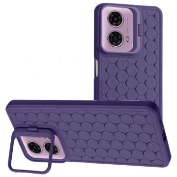 Motorola Moto G24/G04 Purple TPU Phone Case - Radiating Lens Holder - 1