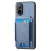 Realme 10 Pro+ Carbon Fiber Wallet Stand Phone Case - Blue - 2