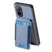 Realme 10 Pro+ Carbon Fiber Wallet Stand Phone Case - Blue - 3