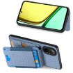 Realme 10 Pro+ Carbon Fiber Wallet Stand Phone Case - Blue - 5