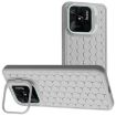 Xiaomi Redmi 10C Honeycomb Radiating Lens Holder TPU Phone Case - Grey - 1