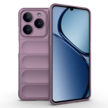 Realme C61 4G Global Purple Phone Case - Magic Shield TPU + Flannel - 1