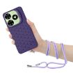 Infinix Hot 40i Purple TPU Phone Case with Lanyard - 4