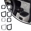 Honda 2023 N-box JF5/JF6 Right-hand Drive Cup Holder Decorative Frame Patch Carbon Fiber - 4