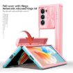 Samsung Galaxy Z Fold6 5G Transparent Tempered Glass Case (Pink Cyan) - 2