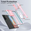 Samsung Galaxy Z Fold6 5G Transparent Tempered Glass Case (Pink Cyan) - 4