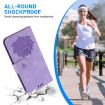 LG K41S/K51S Purple Lotus Embossed Leather Phone Case - 6