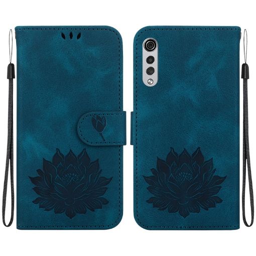 LG Velvet/Velvet 5G/G9 Dark Blue Leather Phone Case - 1
