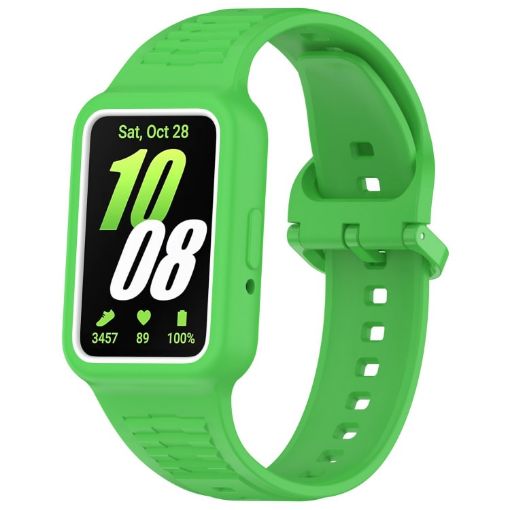Samsung Galaxy Fit3 Silicone Watch Band - Fluorescent Green - 1