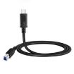 USB-C to USB3.0 Printer Extension Cable, 1m - Black - 2