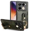 Infinix Note 40 Pro 4G X6850 Green Leather Wristband Phone Case - 1