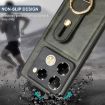 Infinix Note 40 Pro 4G X6850 Green Leather Wristband Phone Case - 5