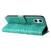 Sony Xperia 10 VI Green Sunflower Leather Phone Case - 5