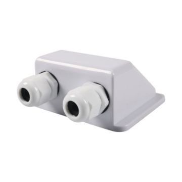 RV Sealed Waterproof Solar Cable Entry Gland Box - White - 1