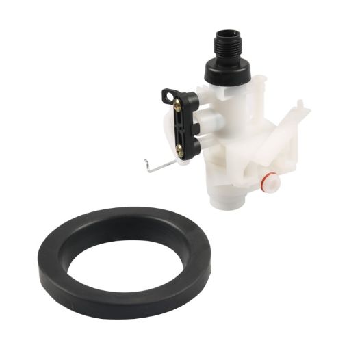 RV Toilet Water Valve Module Assembly 31705 - White + Black - 1