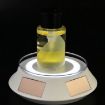 14cm Solar Spinning Display Stand with LED Light - White Transparent - 2