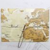 3D Map Passport Cover Travel Abroad Pass Ticket Holder - 2