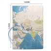 3D Map Passport Cover Travel Abroad Pass Ticket Holder - 3