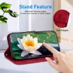 Samsung Galaxy S20 FE 4G/5G Lotus Embossed Leather Phone Case - Red - 5