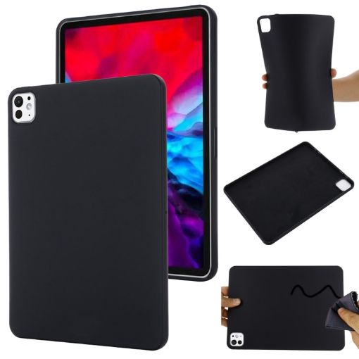 iPad Pro 13 2024 Liquid Silicone Shockproof Tablet Case - Black - 1