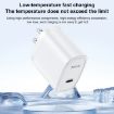 Yesido YC11U 20W PD USB-C Fast Charger - US Plug (White) - 6