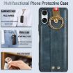 Sony Xperia 10 VI Blue Leather Wristband Phone Case - 6