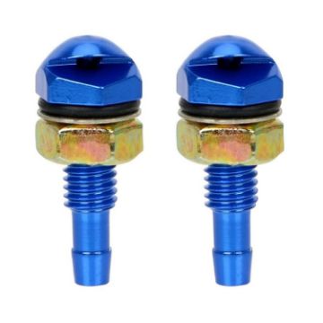 2pcs Automotive Glass Washer Sprayer Nozzle Set (Blue) - 1
