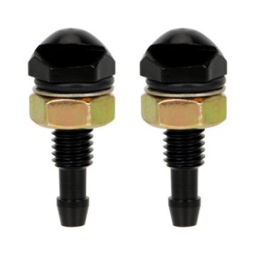 Automotive Glass Washer Sprayer Set - Black (2pcs) - 1